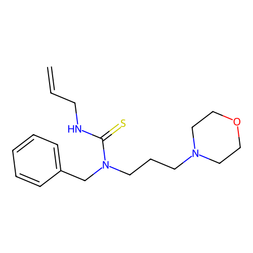 1-Benzyl-1-(3-morpholin-4-ylpropyl)-3-prop-2-enylthiourea structure