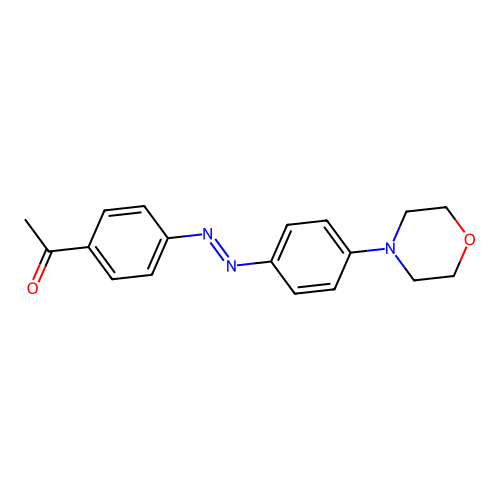 1-Acetyl-4-[(4-morpholin-4-ylphenyl)diazenyl]benzene structure