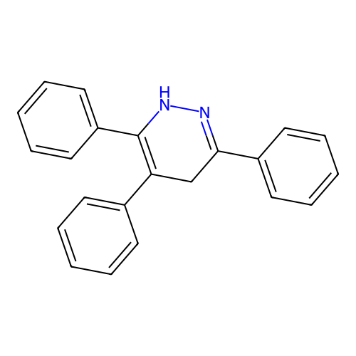 3,4,6-Triphenyl-2,5-dihydropyridazine structure