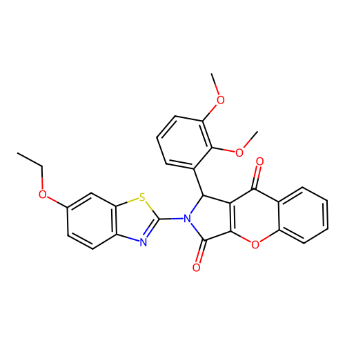 1-(2,3-dimethoxyphenyl)-2-(6-ethoxy-1,3-benzothiazol-2-yl)-1,2-dihydrochromeno[2,3-c]pyrrole-3,9-dione structure