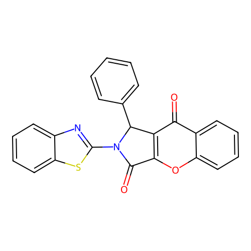 2-(1,3-Benzothiazol-2-yl)-1-phenyl-1,2-dihydrochromeno[2,3-c]pyrrole-3,9-dione structure