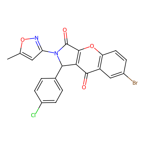 C21H12BrClN2O4 structure