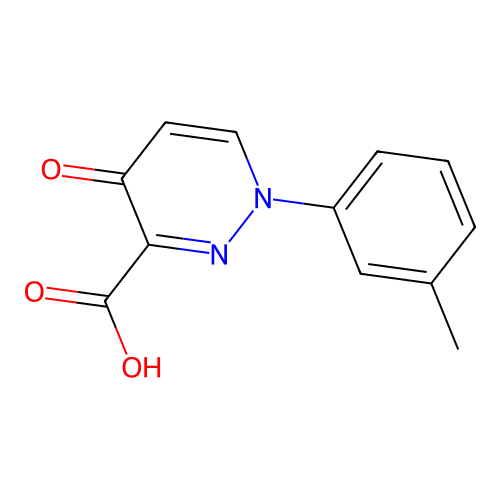 1-(3-Methylphenyl)-4-oxo-1,4-dihydropyridazine-3-carboxylic acid structure