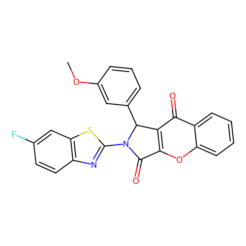 2-(6-fluoro-1,3-benzothiazol-2-yl)-1-(3-methoxyphenyl)-1,2-dihydrochromeno[2,3-c]pyrrole-3,9-dione structure