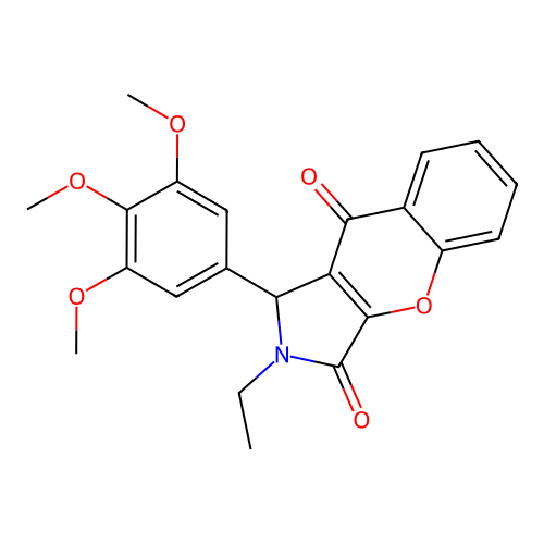 2-Ethyl-1-(3,4,5-trimethoxyphenyl)-1,2-dihydrochromeno[2,3-c]pyrrole-3,9-dione structure