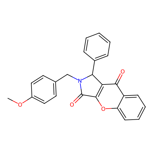 2-(4-Methoxybenzyl)-1-phenyl-1,2-dihydrochromeno[2,3-c]pyrrole-3,9-dione structure