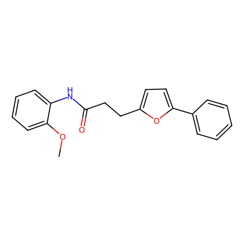 N-(2-methoxyphenyl)-3-(5-phenylfuran-2-yl)propanamide structure