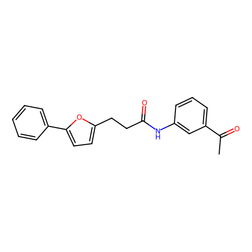 N-(3-acetylphenyl)-3-(5-phenylfuran-2-yl)propanamide structure