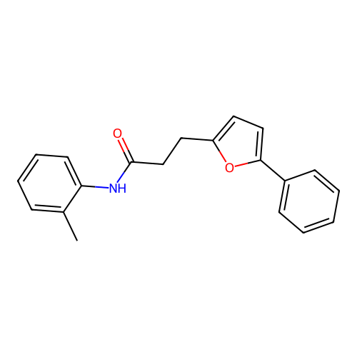 N-(2-methylphenyl)-3-(5-phenylfuran-2-yl)propanamide structure