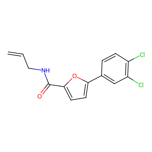 5-(3,4-dichlorophenyl)-N-(prop-2-en-1-yl)furan-2-carboxamide structure