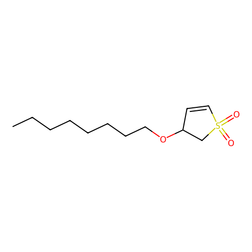 3-Octoxy-2,3-dihydrothiophene 1,1-dioxide structure