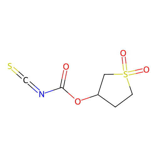 1,1-Dioxothiolan-3-yl isothiocyanatooate structure