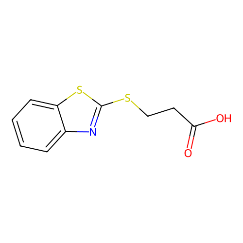 3-(1,3-Benzothiazol-2-ylsulfanyl)propanoic acid structure