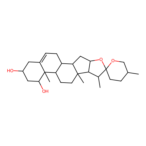 ruscogenin [M+H]+ structure