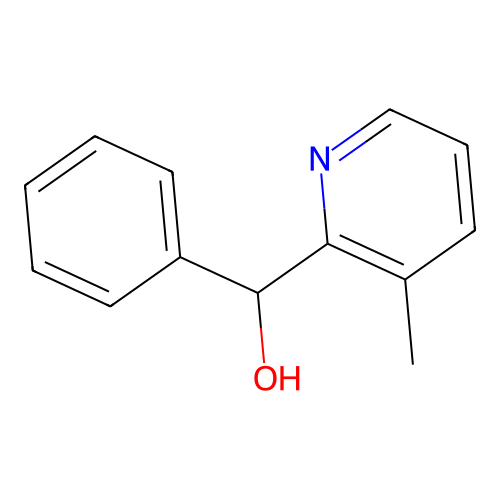 Methanol, (3-methylpyrid-2-yl)phenyl- structure