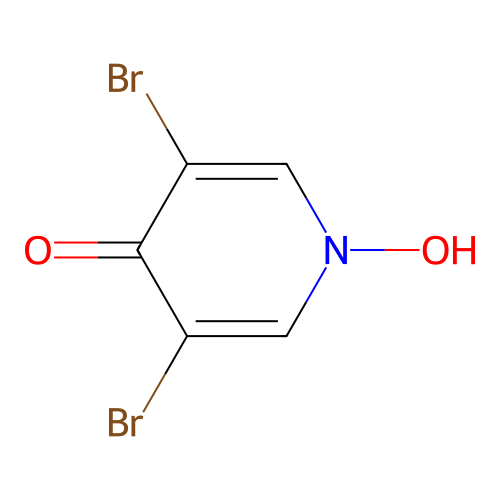 3,5-Dibromo-1-hydroxypyridin-4-one structure
