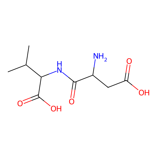 Aspartylvaline structure