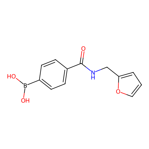 4-(Furfurylaminocarbonyl)phenylboronic acid structure