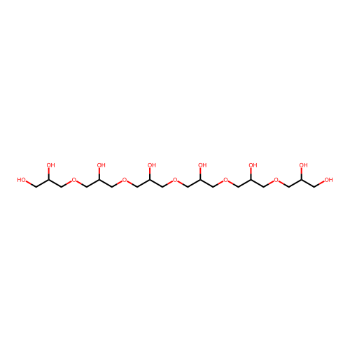 4,8,12,16,20-Pentaoxatricosane-1,2,6,10,14,18,22,23-octol structure