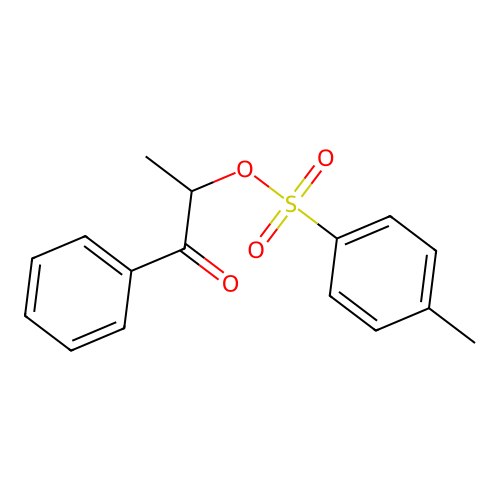 1-Propanone, 2-[[(4-methylphenyl)sulfonyl]oxy]-1-phenyl- structure