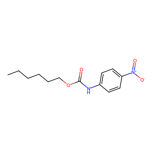 Carbamic acid, (4-nitrophenyl)-, hexyl ester structure