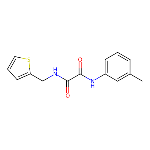 N-(3-methylphenyl)-N'-(thiophen-2-ylmethyl)ethanediamide structure