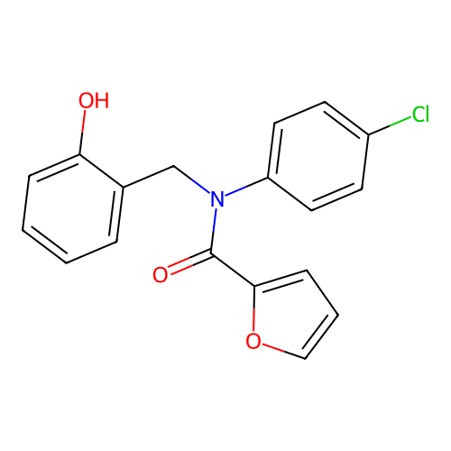 N-(4-chlorophenyl)-N-(2-hydroxybenzyl)furan-2-carboxamide structure