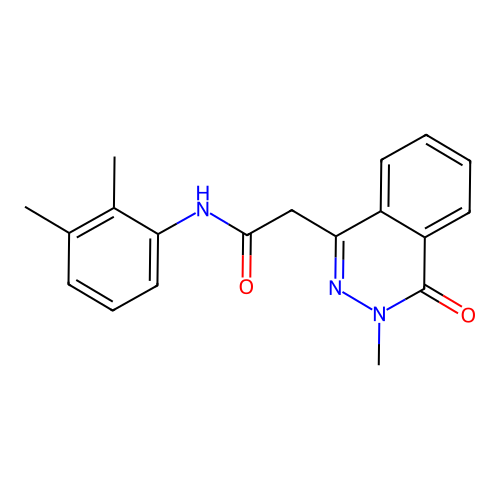 N-(2,3-dimethylphenyl)-2-(3-methyl-4-oxophthalazin-1-yl)acetamide structure