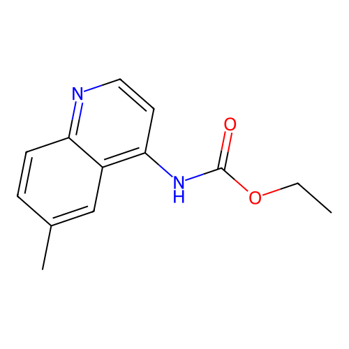 Ethyl N-(6-methylquinolin-4-yl)carbamate structure