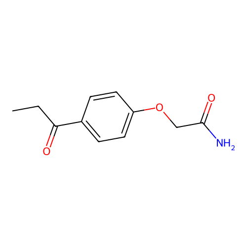 2-(4-Propionylphenoxy)acetamide structure