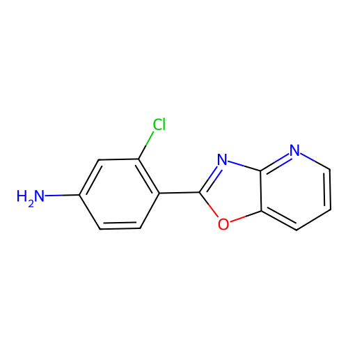 3-Chloro-4-[1,3]oxazolo[4,5-b]pyridin-2-ylaniline structure