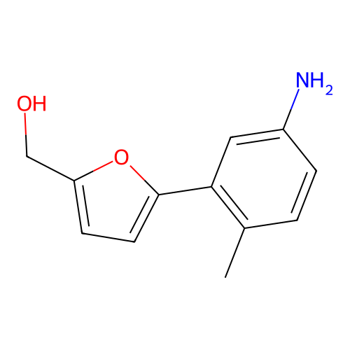 [5-(5-Amino-2-methylphenyl)furan-2-yl]methanol structure