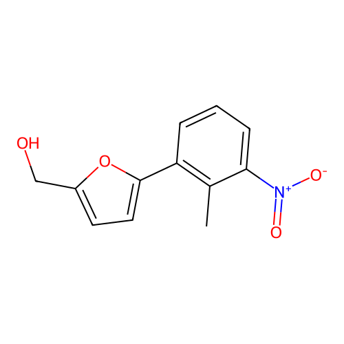 [5-(2-Methyl-3-nitrophenyl)-2-furyl]methanol structure