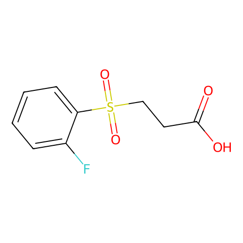 3-(2-Fluorobenzenesulfonyl)propanoic acid structure