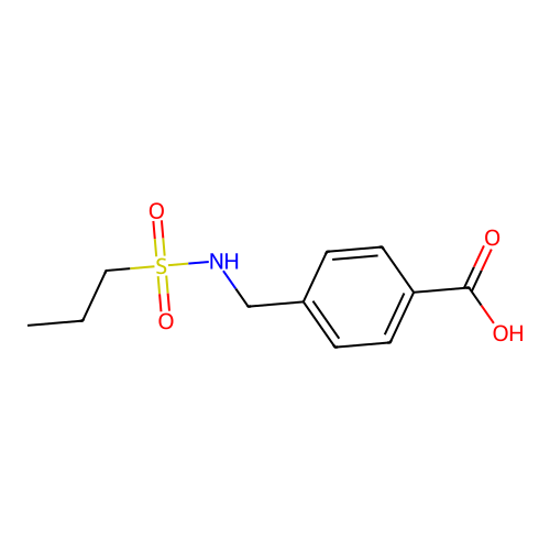 4-(Propylsulfonamidomethyl)benzoic acid structure