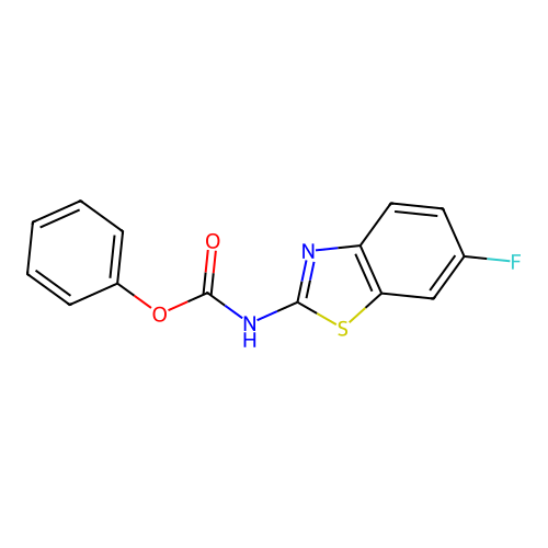 phenyl N-(6-fluoro-1,3-benzothiazol-2-yl)carbamate structure