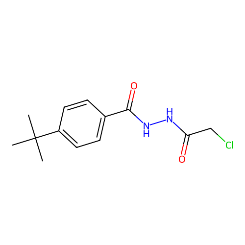 4-(1,1-Dimethylethyl)benzoic acid 2-(2-chloroacetyl)hydrazide structure