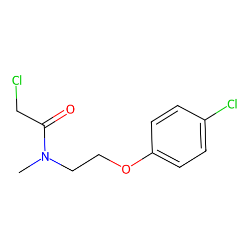 2-chloro-N-[2-(4-chlorophenoxy)ethyl]-N-methylacetamide structure