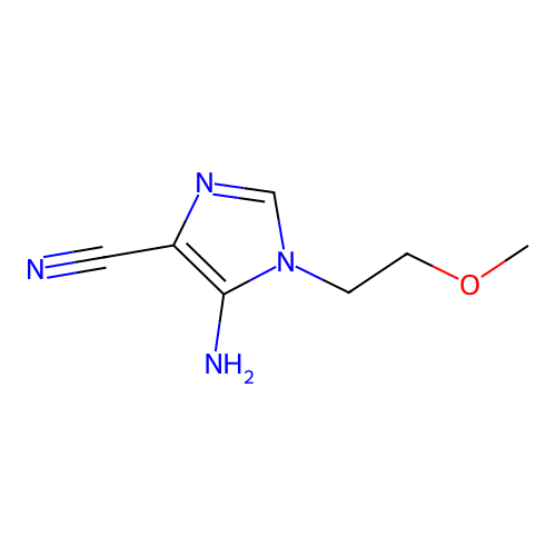 5-Amino-1-(2-methoxyethyl)-1H-imidazole-4-carbonitrile structure