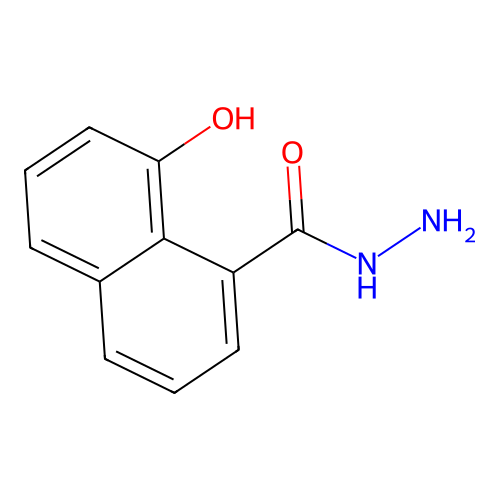 8-Hydroxy-1-naphthoic hydrazide structure