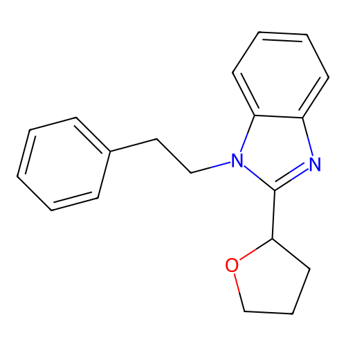 2-[1-(2-Phenylethyl)benzimidazol-2-yl]oxolane structure