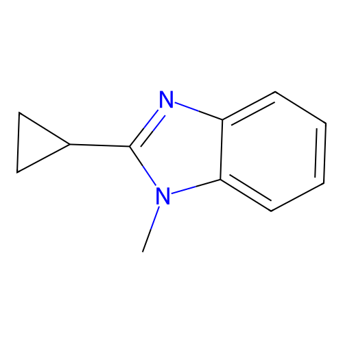 2-Cyclopropyl-1-methylbenzimidazole structure