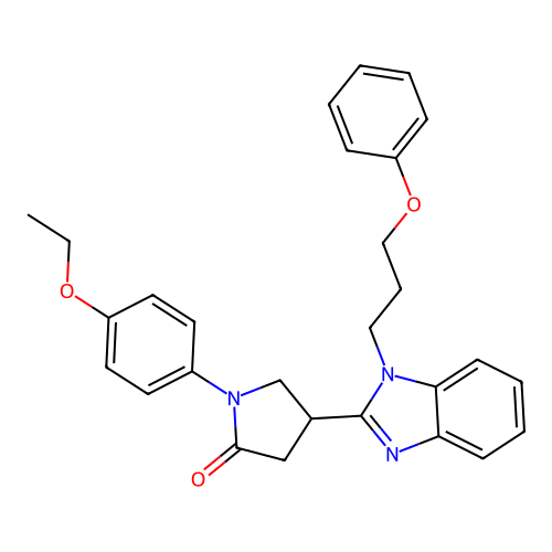 1-(4-Ethoxyphenyl)-4-[1-(3-phenoxypropyl)benzimidazol-2-yl]pyrrolidin-2-one structure