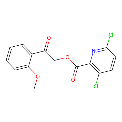 2-(2-Methoxyphenyl)-2-oxoethyl 3,6-dichloropyridine-2-carboxylate structure