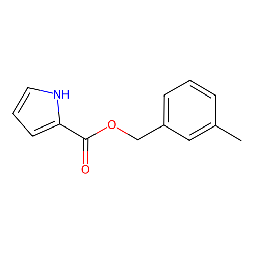 3-Methylbenzyl 1H-pyrrole-2-carboxylate structure
