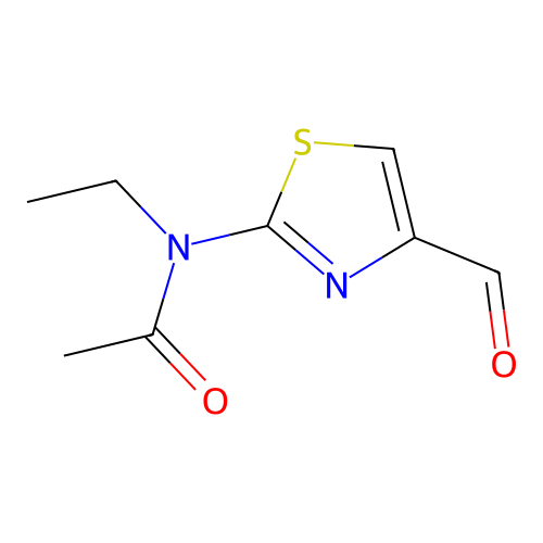 N-ethyl-N-(4-formyl-1,3-thiazol-2-yl)acetamide structure