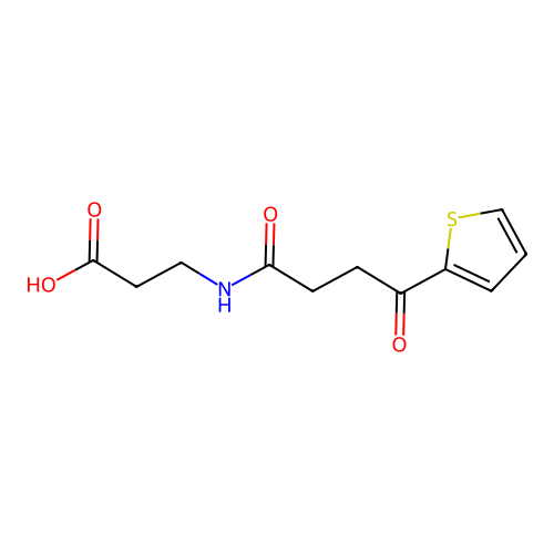 3-[4-Oxo-4-(thiophen-2-yl)butanamido]propanoic acid structure