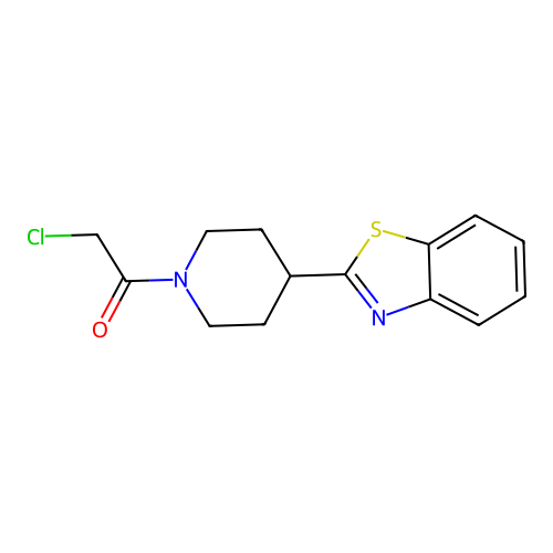 1-[4-(1,3-Benzothiazol-2-yl)piperidin-1-yl]-2-chloroethan-1-one structure
