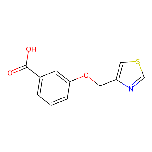3-(1,3-Thiazol-4-ylmethoxy)benzoic acid structure
