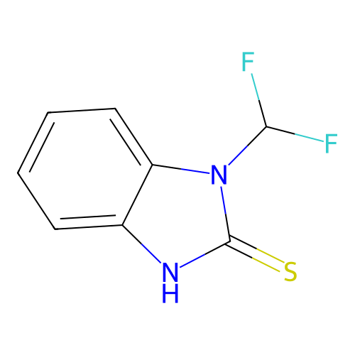 1-(Difluoromethyl)-1,3-dihydro-2H-benzimidazole-2-thione structure